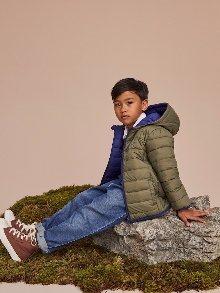 Crew Clothing Green Reversible Lightweight Lowther Jacket - Image 2 of 6