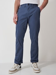 Pantalones rectos azules Heritage de Crew Clothing Company - Imagen 3 de 5