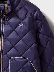 Crew Clothing Blue Shower Resistant Quilted Jacket - Image 3 of 3