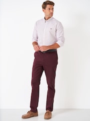Красный - Узкие брюки-чинос Crew Clothing Company - Image 1 of 4