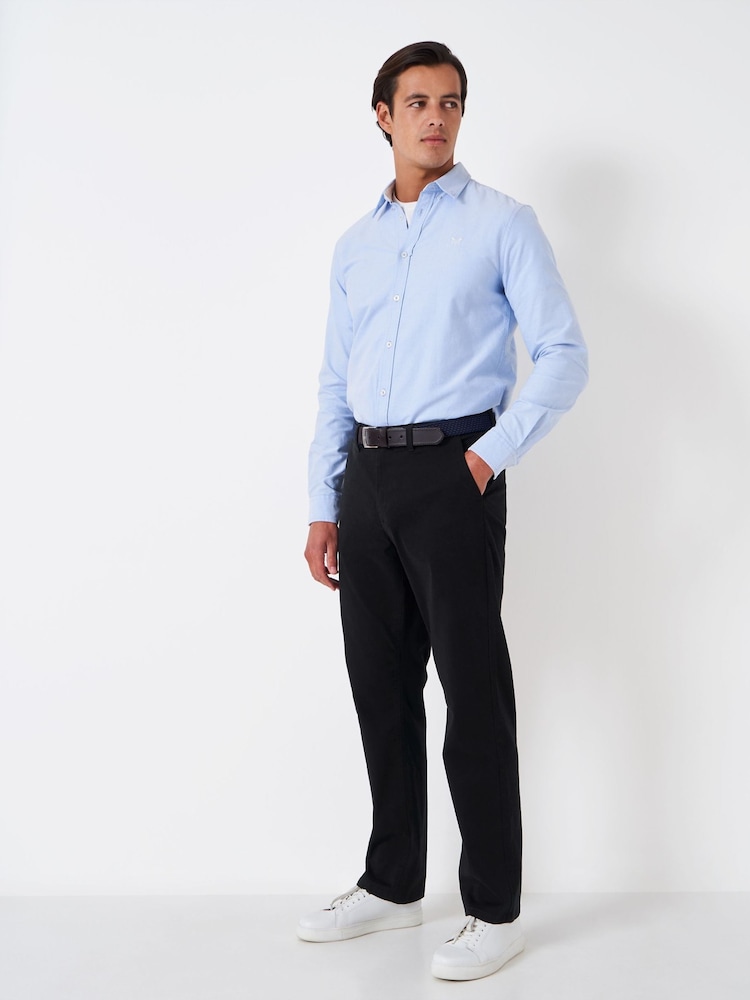 Темно-черный - Прямые брюки чинос Crew Clothing - Image 1 of 5