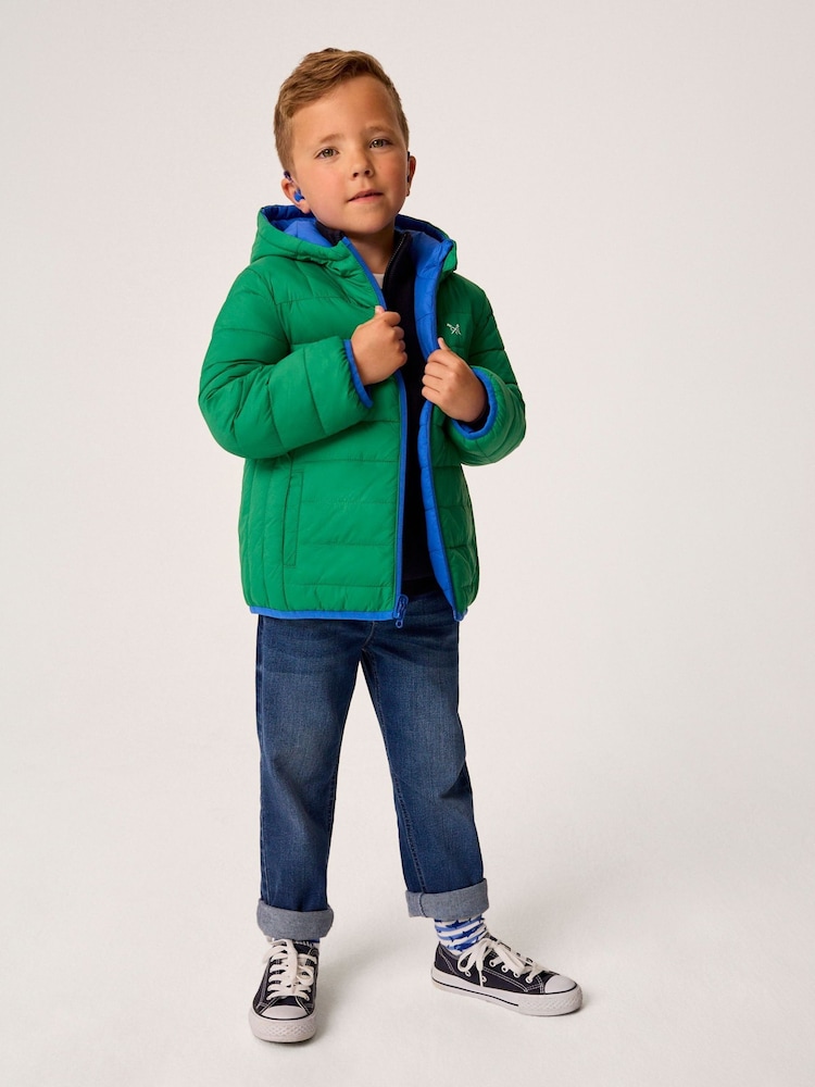 Crew Clothing Green Reversible Lightweight Lowther Jacket - Image 1 of 6