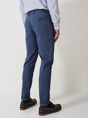 Crew Clothing Company Blue Slim Fit Blue Heritage 100% Cotton Chinos - Image 2 of 5