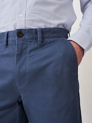 Crew Clothing Company Blue Slim Fit Blue Heritage 100% Cotton Chinos - Image 4 of 5