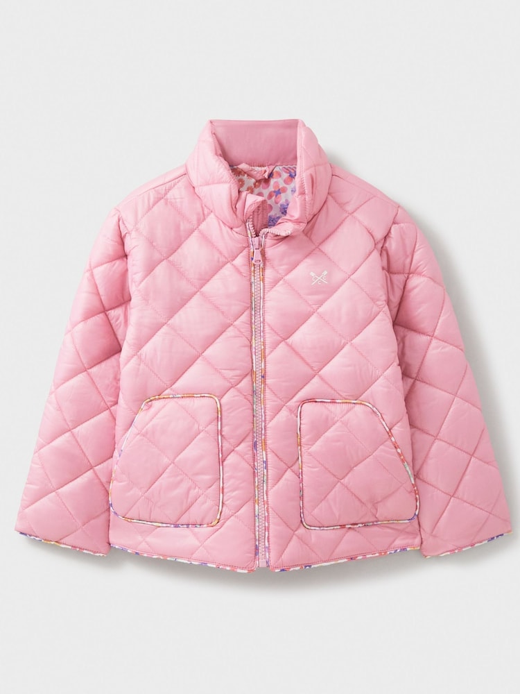 Crew Clothing Pink Shower Resistant Quilted Jacket - Image 1 of 3