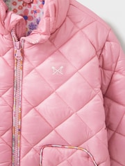 Crew Clothing Pink Shower Resistant Quilted Jacket - Image 3 of 3