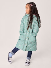 Crew Clothing Green Shower Resistant Quilted Puffer Jacket - Image 1 of 5
