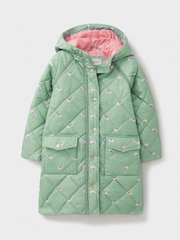 Crew Clothing Green Shower Resistant Quilted Puffer Jacket - Image 3 of 5