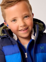 Crew Clothing Green Lightweight Colourblock Jacket - Image 2 of 5