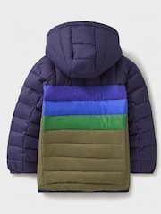 Crew Clothing Green Lightweight Colourblock Jacket - Image 4 of 5