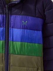 Crew Clothing Green Lightweight Colourblock Jacket - Image 5 of 5