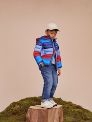 Crew Clothing Company Red Lightweight Stripe Lowther Jacket - Image 1 of 5