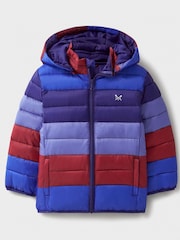 Crew Clothing Company Red Lightweight Stripe Lowther Jacket - Image 4 of 5