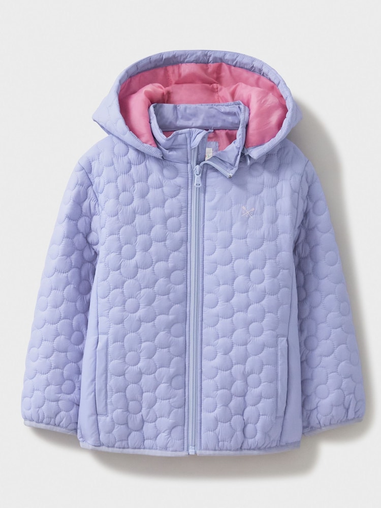 Crew Clothing Blue Lightweight Flower Quilt Jacket - Image 1 of 3