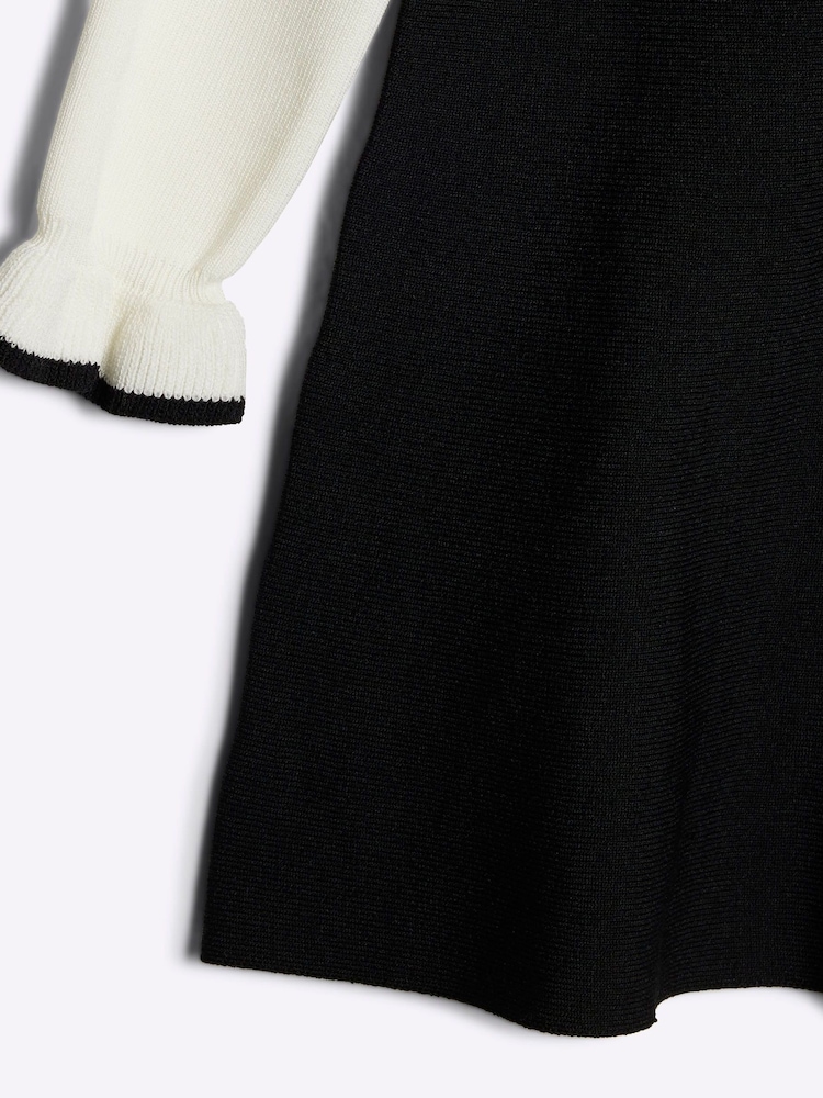 River Island Black Girls Bow 100% Cotton Dress - Image 5 of 5