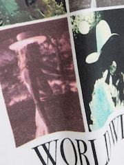 River Island White Girls Love Tour 100% Cotton T-Shirt - Image 3 of 3