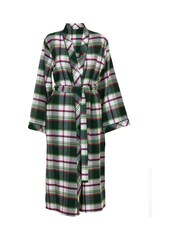 Cyberjammies Green Long Check 100% Cotton Dressing Gown - Image 4 of 4