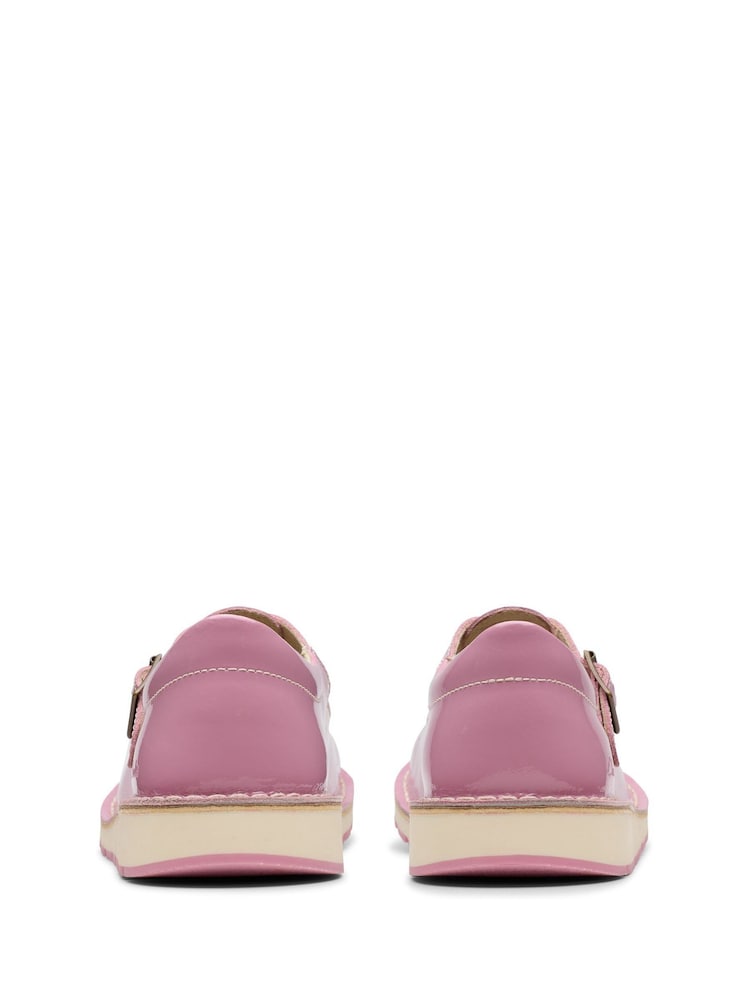 Roz - Pantofi pentru copii Clarks Leather Joyful Skip - Image 6 of 7
