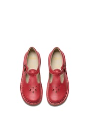 Clarks Red Standard Fit (F) Leather Joyful Skip Kids Shoes - Image 5 of 7