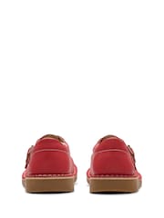 Clarks Red Standard Fit (F) Leather Joyful Skip Kids Shoes - Image 6 of 7
