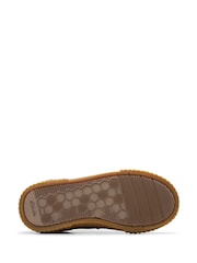 Clarks Leopard Narrow Fit  (E) Kids Foxing Canvas Trainers - Image 7 of 7