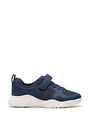 Clarks Blue Feather Ath Kid Trainers - Image 1 of 7