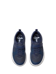 Clarks Blue Feather Ath Kid Trainers - Image 5 of 7