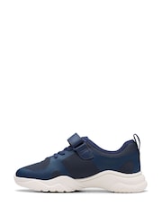 Clarks Blue Feather Ath Kid Trainers - Image 6 of 7
