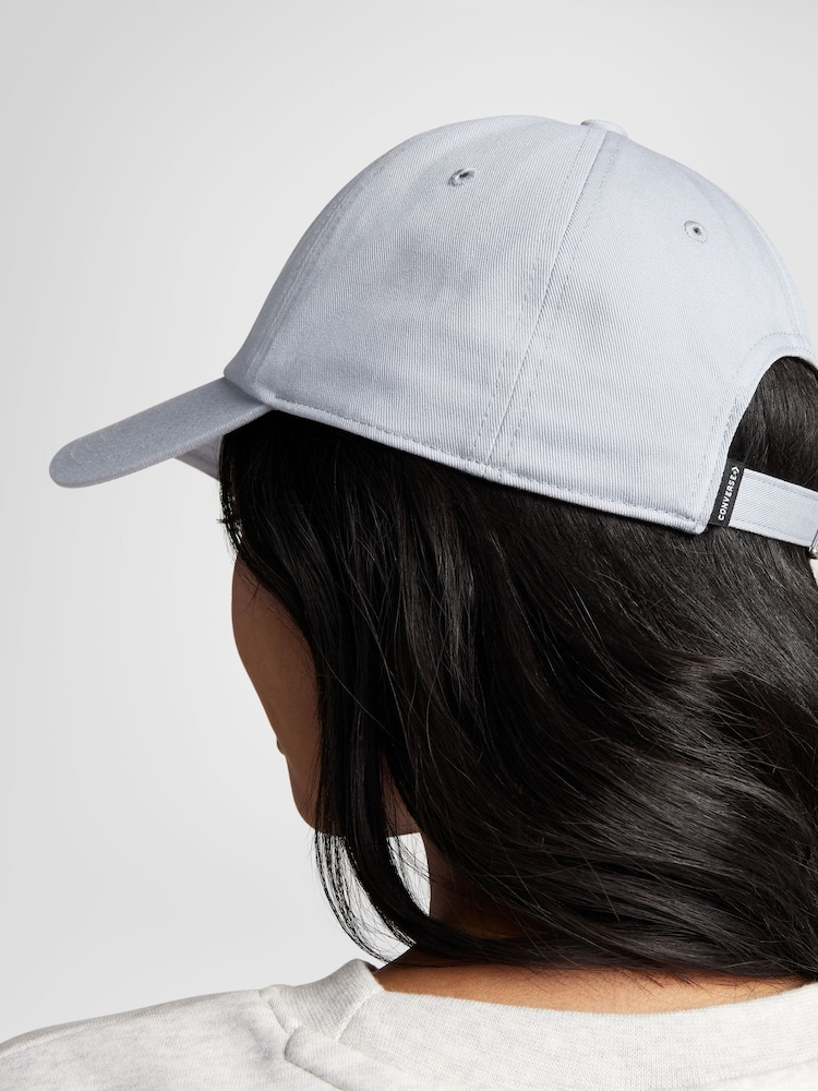 Converse Grey Star Chevron 100% Cotton Baseball Cap - Image 4 of 5