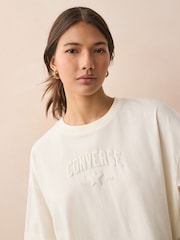Футболка свободного кроя из 100% хлопка Converse Retro Sport - Изображение 1 из 5