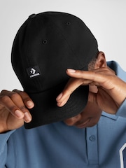 Converse Black Star Chevron 100% Cotton Baseball Cap - Image 1 of 5