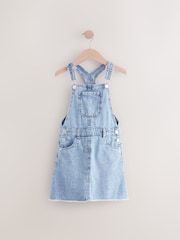 Blue Denim Frayed Pinafore - Image 1 of 4