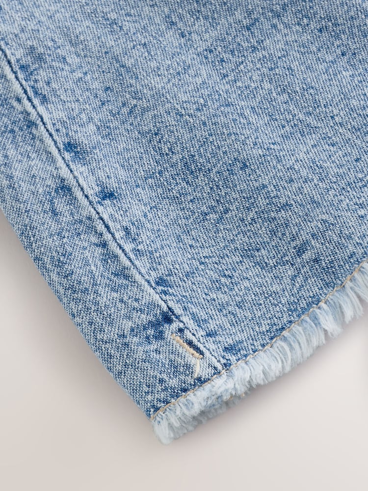 Blue Denim Frayed Pinafore - Image 4 of 4