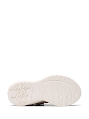 Clarks Pink Standard Fit (F) Multi FeatherPace Kid Trainers - Image 7 of 7