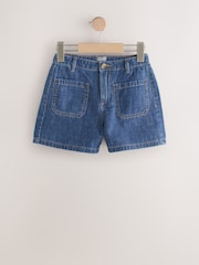 Blue Denim Denim Pocket Shorts - Image 1 of 1