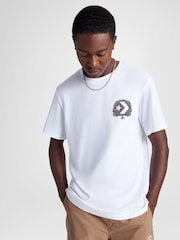 Converse White Think Outside Back Graphic 100% Cotton T-Shirt - Image 1 of 10