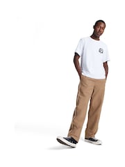Converse White Think Outside Back Graphic 100% Cotton T-Shirt - Image 2 of 10