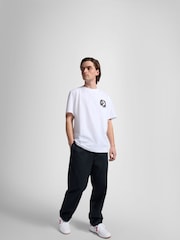 Converse White Think Outside Back Graphic 100% Cotton T-Shirt - Image 5 of 10