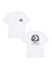 Converse White Think Outside Back Graphic 100% Cotton T-Shirt - Image 9 of 10