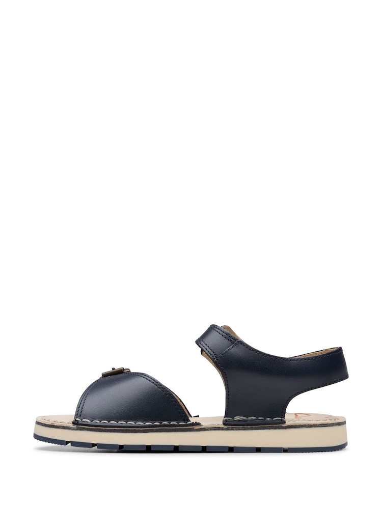 Clarks Blue Leather PlaysunReef K. Sandals - Image 2 of 7