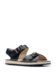 Clarks Blue Leather PlaysunReef K. Sandals - Image 3 of 7