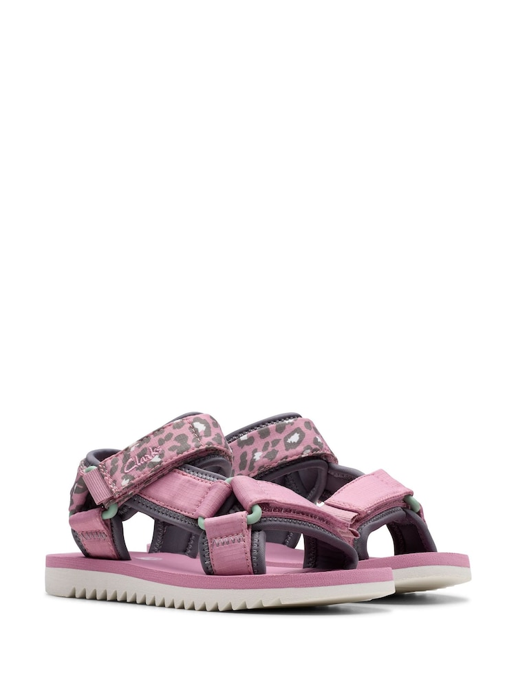 Roz - Sandale Clarks pentru copii Extra lat Peak Web - Image 5 of 8