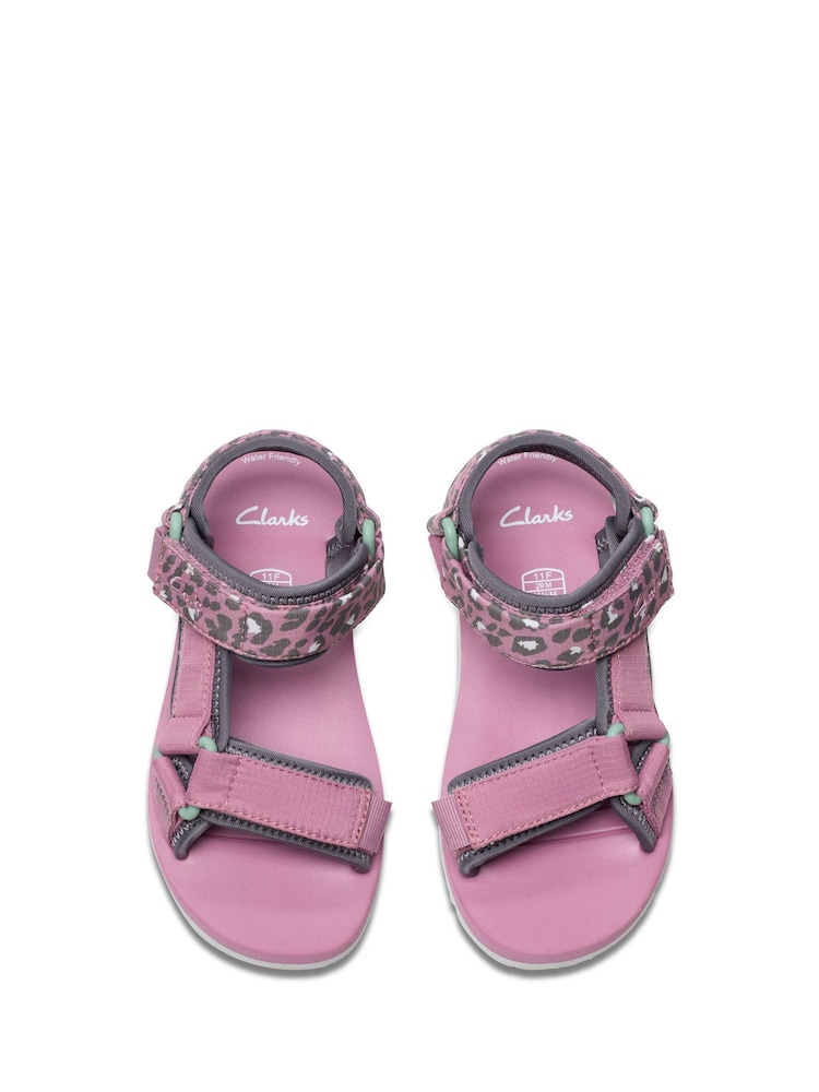 Roz - Sandale Clarks pentru copii Extra lat Peak Web - Image 7 of 8