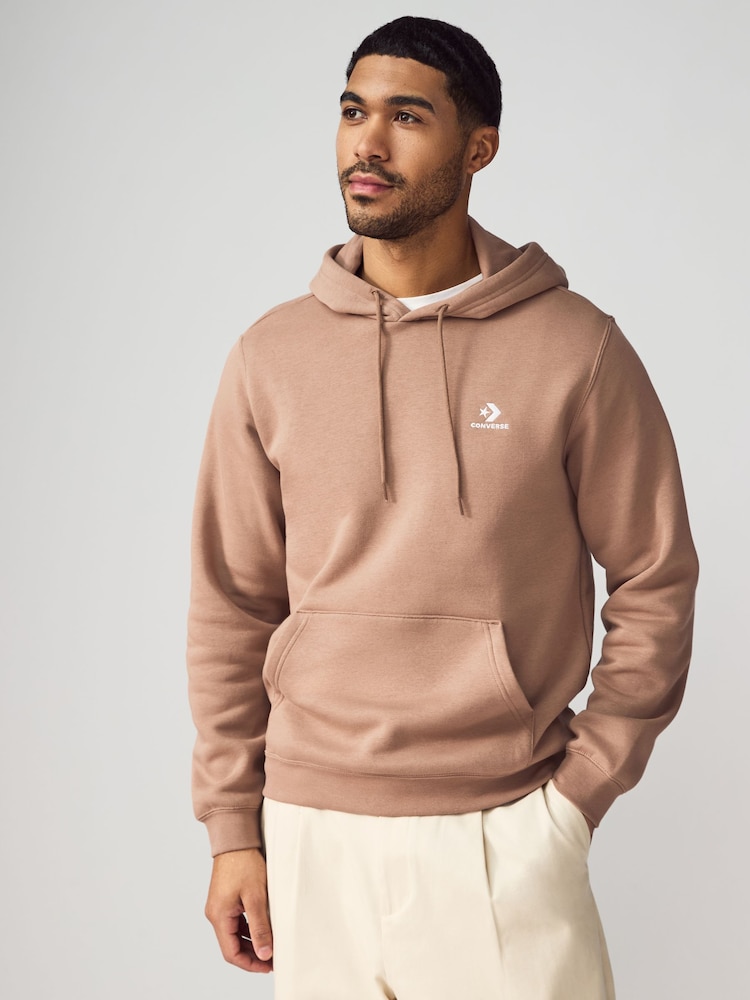 Converse Brown Star Chevron Chest Hoodie - Image 1 of 4