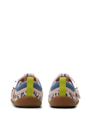 Clarks Cream Wide Fit (G) Canvas Pre-Walker Vibe Toddler Shoes - Image 4 of 6