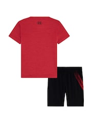 Under Armour Red Tech Fade T-Shirt and Shorts Set - Image 2 of 3