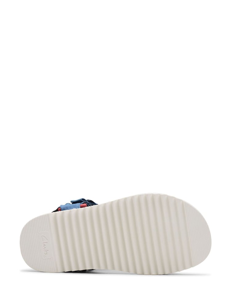 Clarks Blue Kids Wide Fit Peak Web Sandals - Image 8 of 8 Clarks Blue Kids Wide Fit Peak Web Sandals - Image 8 of 8