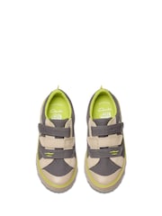 Clarks Grey Kids Foxing Stomp Canvas Trainers - Image 6 of 7