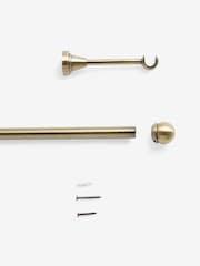 Antique Brass Gloucester Ball Finial Extendable 19mm Curtain Pole Kit - Image 4 of 4