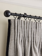 10 Pack Black Curtain Pole 19mm Rings - Image 1 of 3